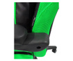 Scaun gaming rotativ Arka Chairs B67 black green cu suport picioare , piele ecologica