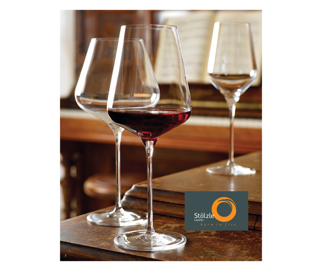 Kомплект чаши за червено вино stoеlzle quatrophil red wine horeca, 6 броя, ХоРеКа  25