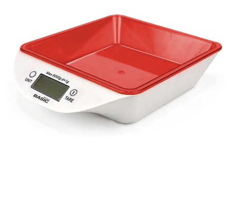 Кухненската Везна Basic Home 5 kg (22 x 18 x 5 cm)