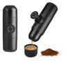 Mini espressor manual, portabil, Quasar & Co.®, pentru cafea macinata