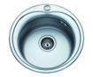 Кухненска мивка, EcoSink, С включен смесител Novaservis Titania Fresh, Въртящ се , 49х49см, Гланц, Покритие против надраскване,