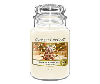 Ароматна свещ Yankee Candle Spun Sugar Fluries, Голям буркан, 623 г