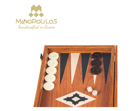 Табла за игра Manopoulos, махагон реплика, 53x48 см