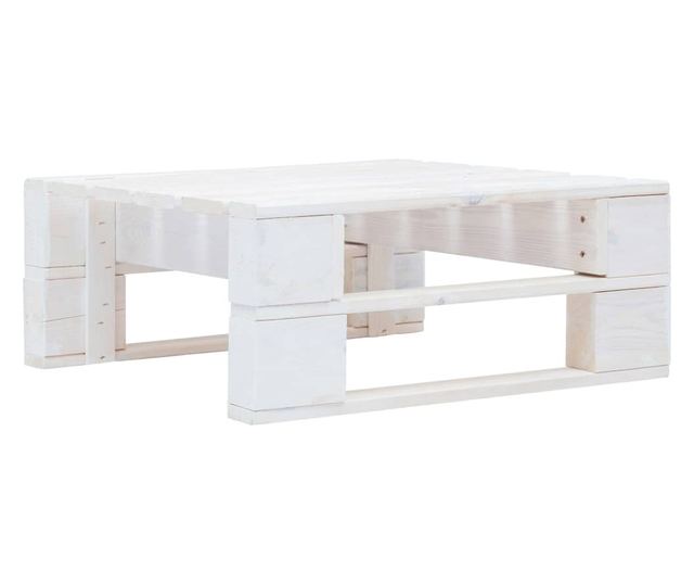 Tabureti od drvenih paleta, bijeli, tretirano borovo drvo