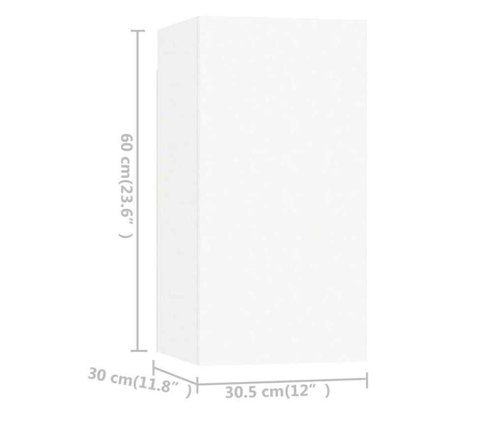 Set TV ormarića, 6 komada, bijela, PAL - 7