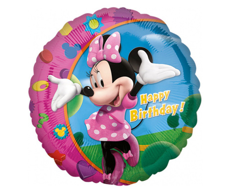 Balon folie Minnie Mouse Happy Birthday 43cm 0026635177979