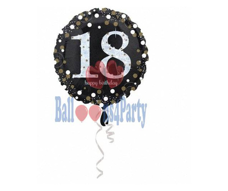 Balon folie majorat Happy Birthday 18 ani 43cm