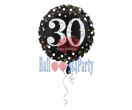 Balon folie Happy Birthday 30 ani 43cm