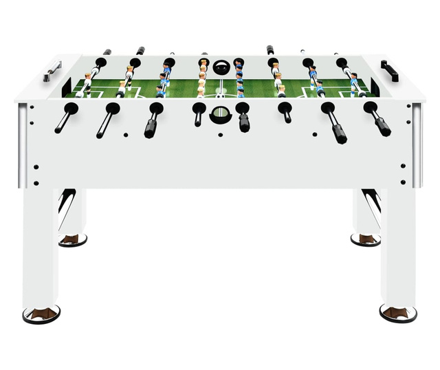 fehér acél csocsóasztal 60 kg 140 x 74,5 x 87,5 cm