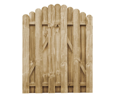 Poartă de grădină, 100 x 125 cm, lemn de pin tratat