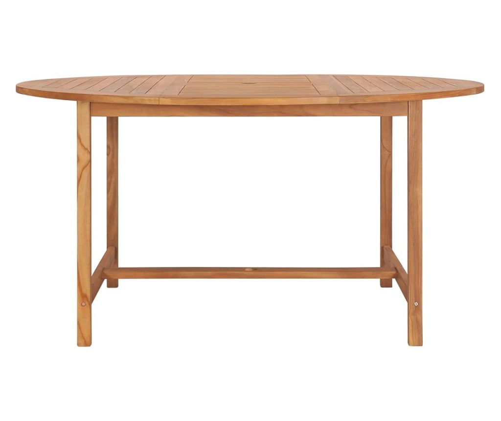 Vrtni stol 150 x 76 cm od masivne tikovine - 2