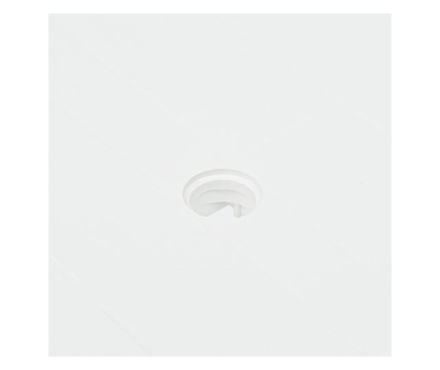 Masă de grădină, alb, 80 x 75 x 72 cm, plastic