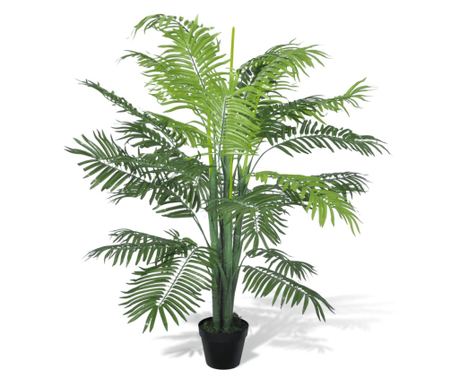 Umělá palma Phoenix s přirozeným vzhledem a květináčem, 130 cm