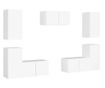 Set TV ormarića, 7 komada, bijela, PAL thumbnail 2