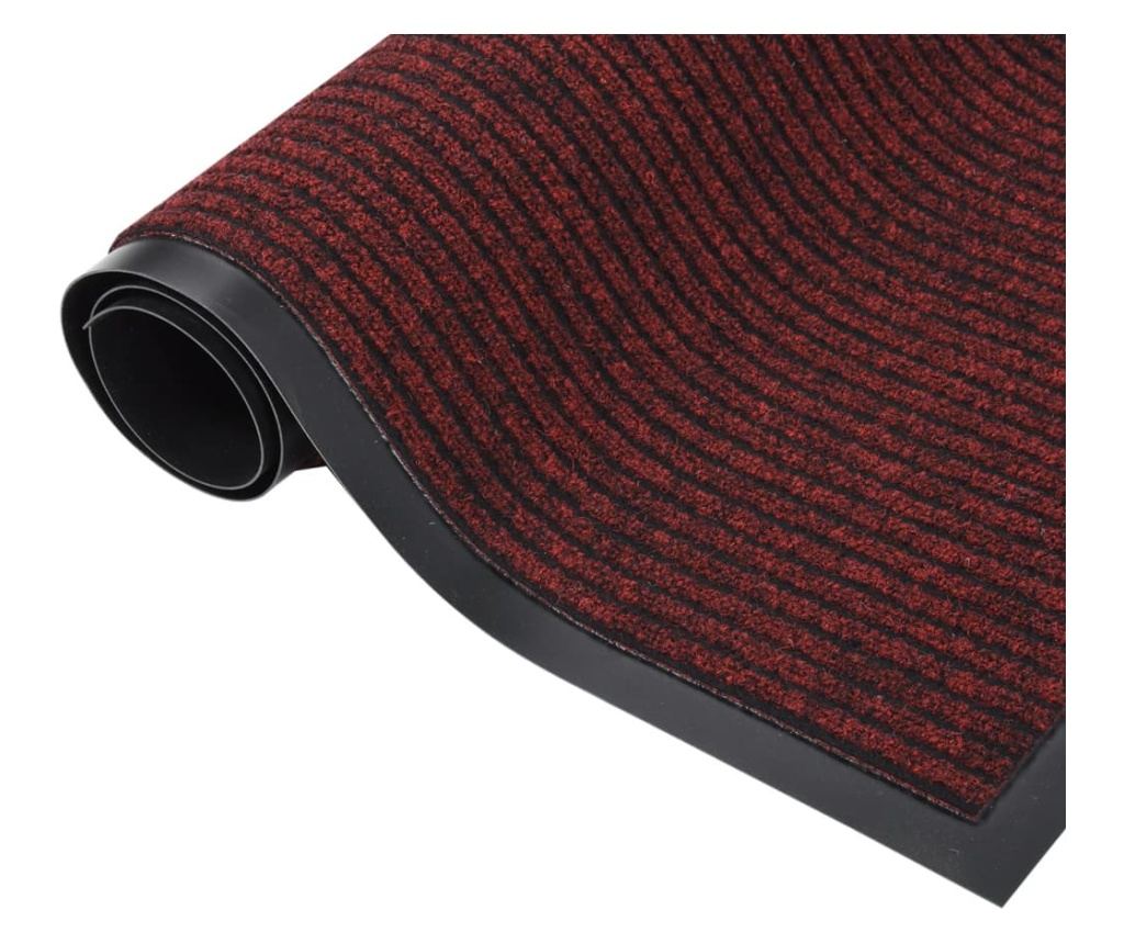 Ulazna otirač, crvena s prugama, 40x60 cm - 2