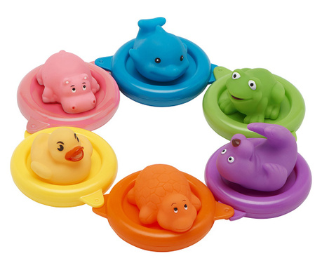 Jucării de baie animale colorate Vital Baby