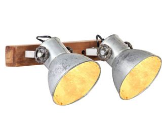 Lampă de perete industrială, argintiu, 45 x 25 cm, E27