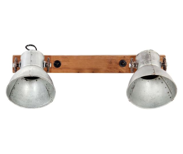 Lampă de perete industrială, argintiu, 45 x 25 cm, E27