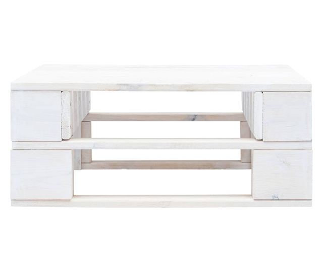 Tabureti od drvenih paleta, bijeli, tretirano borovo drvo