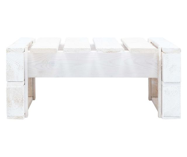 Tabureti od drvenih paleta, bijeli, tretirano borovo drvo