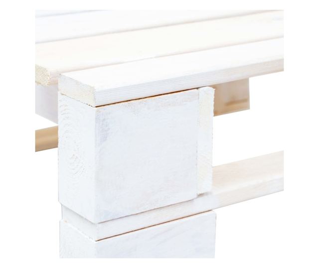 Tabureti od drvenih paleta, bijeli, tretirano borovo drvo