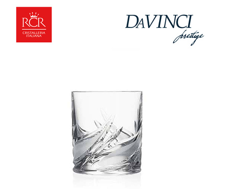 Комплект чаши за уиски RCR DaVinci Prestige Cetona, Kристални, HoReCa, 2 броя, ХоРеКа