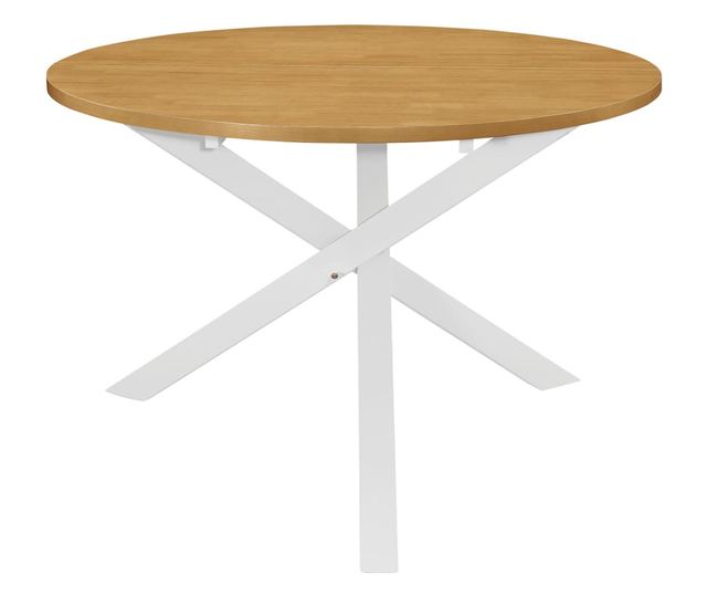 Kuhinjski blagovaonski set, 5 komada, bijeli, MDF