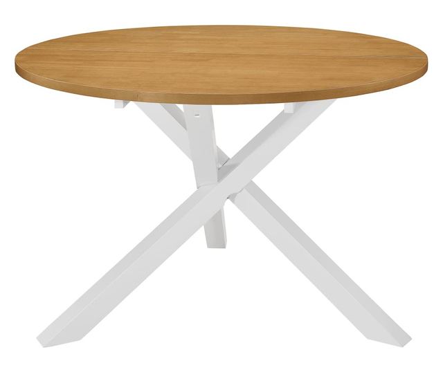 Kuhinjski blagovaonski set, 5 komada, bijeli, MDF