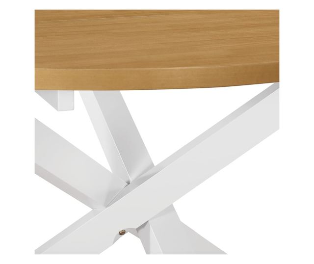 Kuhinjski blagovaonski set, 5 komada, bijeli, MDF