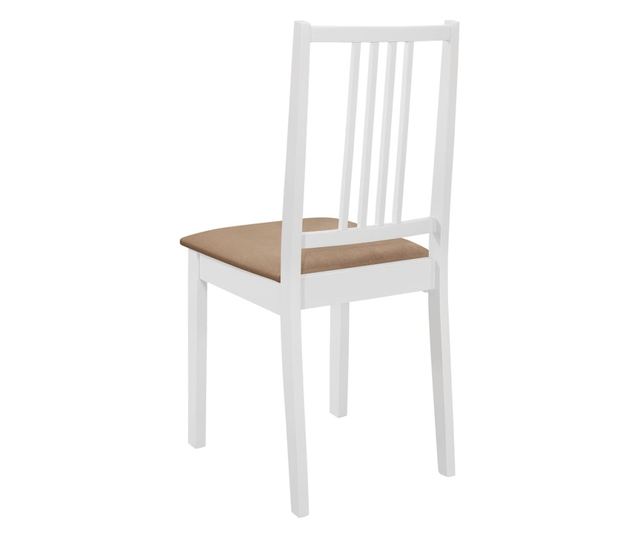 Kuhinjski blagovaonski set, 5 komada, bijeli, MDF