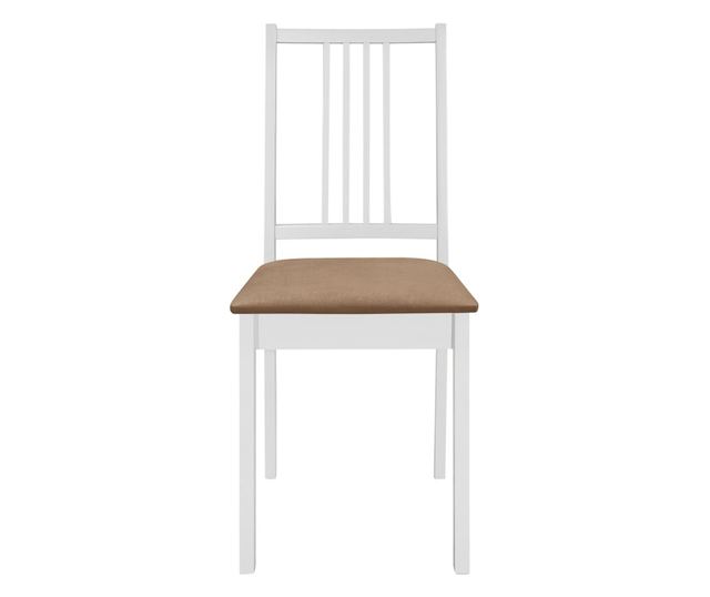 Kuhinjski blagovaonski set, 5 komada, bijeli, MDF