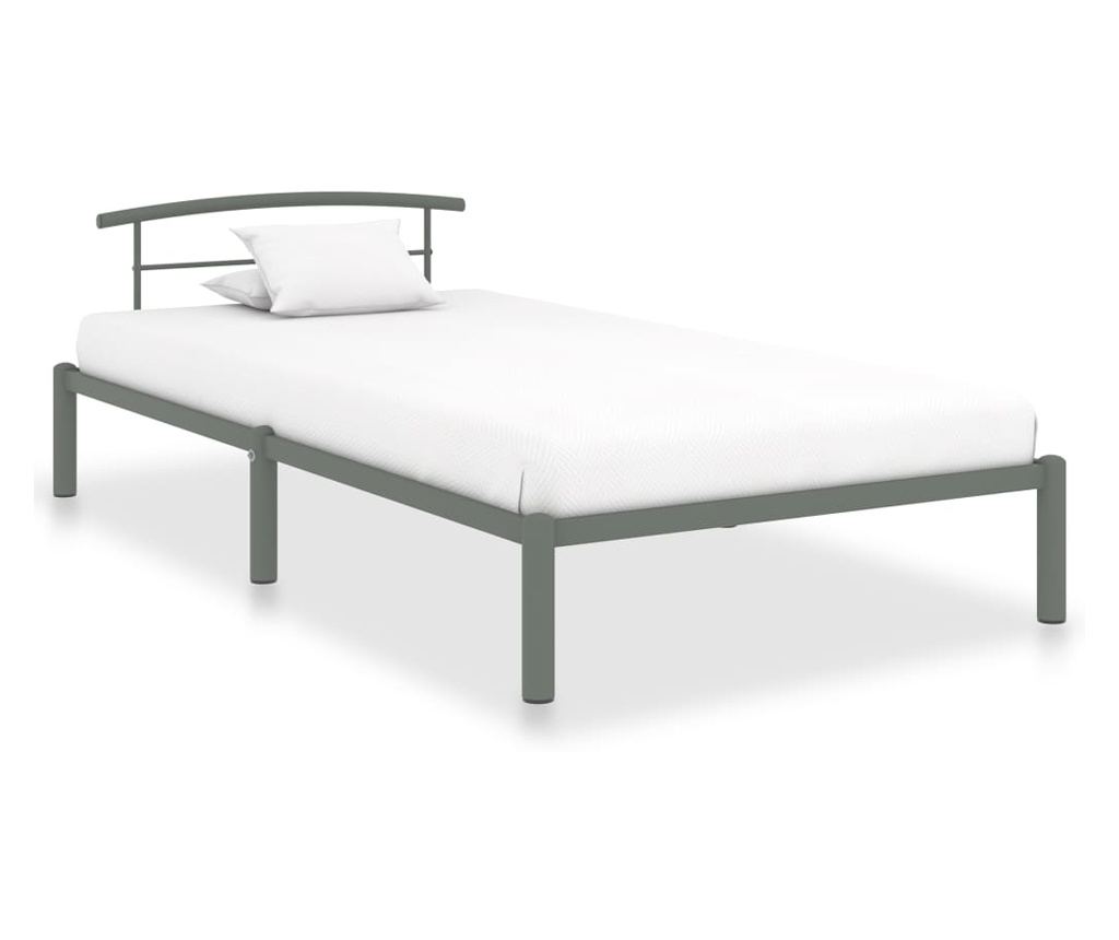 Okvir za krevet sivi metalni 90 x 200 cm - 4