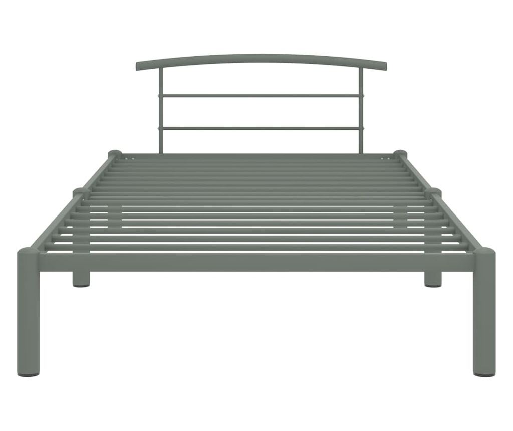 Okvir za krevet sivi metalni 90 x 200 cm - 9