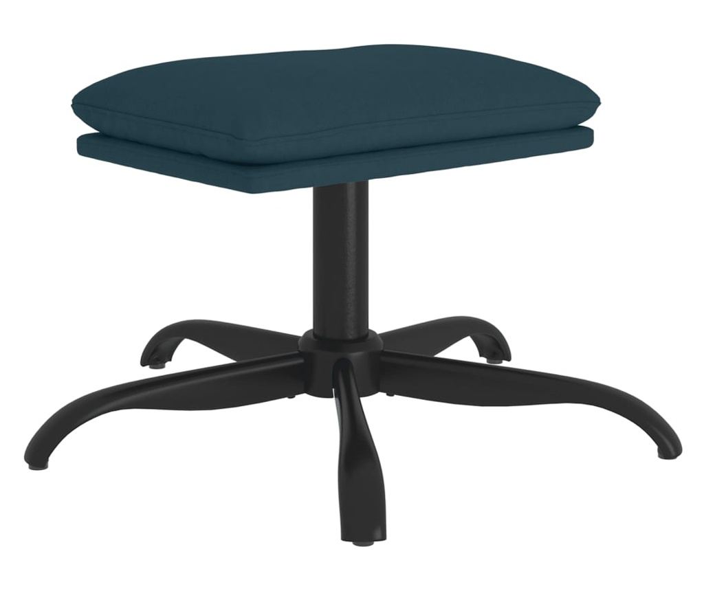 Табуретка, синя, 60x60x39 см, кадифе - 2