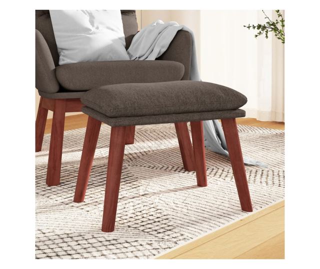 Stolček za noge taupe 45x29,5x35 cm blago