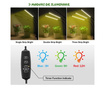 Lampa pentru cresterea plantelor , 3 picioare si 120 led-uri, temporizator, corp reglabil, clips si adaptor USB