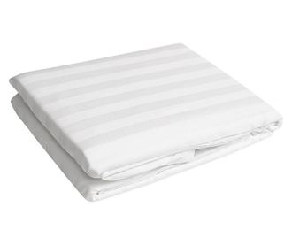 Sofi Damaszt lepedő, csíkos 1 cm, sűrűsége 130 g/m2, fehér, 220/240 cm 220x240 cm