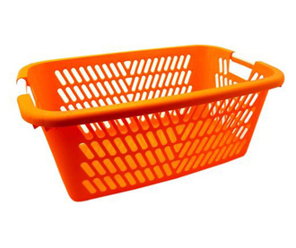 Mercaton® кош за пране с 2 дръжки, материал пластмаса, 61x40x23 см, оранжев