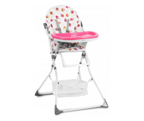 Столче за хранене Eldo MCT - бяло - розово