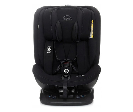 Бебешко столче за кола Coto hevelius 360° isofix 0-36 кг меланж черно
