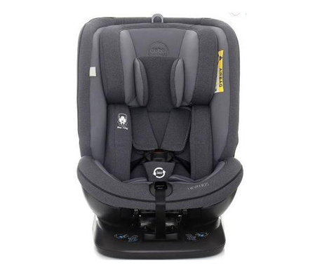 Бебешко столче за кола Coto hevelius 360° isofix 0-36 кг меланж тъмно сиво