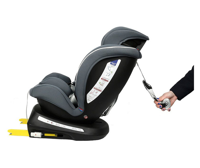 Tweety Plus DELUXE BUF BOOF Сиво столче за кола с Isofix, въртящо се на 360 градуса 0 36 кг