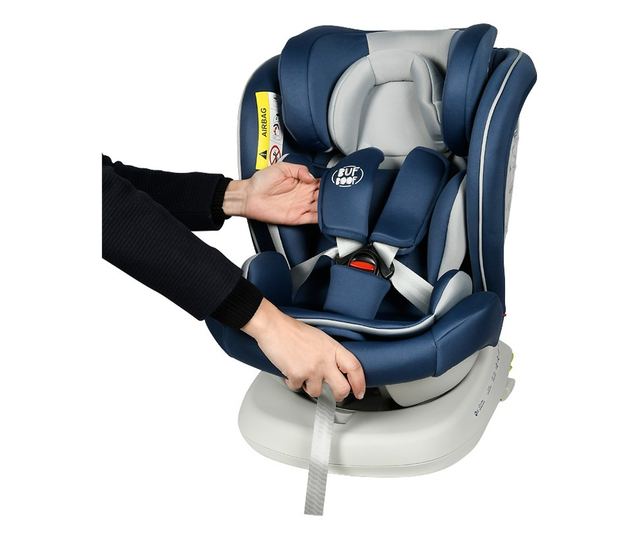 Tweety Plus DELUXE BUF BOOF Indigó autósülés Isofix-szel 360 fokban elforgatható 0 36 kg