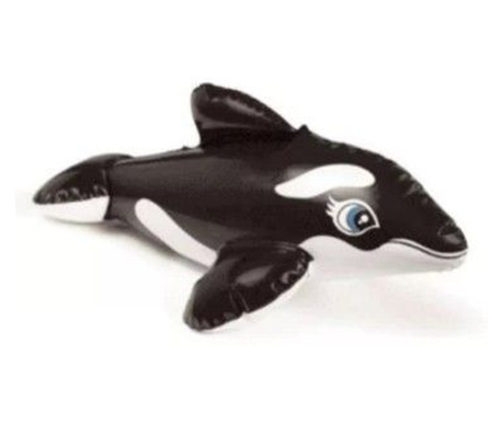 Надуваема играчка за басейн или вана, Intex 58590, черен делфин, 30 см