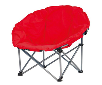 Scaun rotund pliant pentru camping cu structura metalica,100x100x98 cm