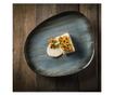Асиметрична премиум порцеланова чиния, Madera Mint, 19x15 см