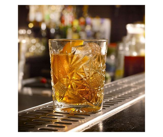 Set 12 pahare universale, Libbey Hobstar, 350 ml, transparente