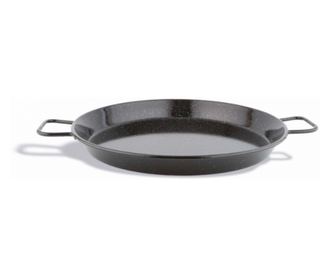 Tigaie pentru paella din inox emailat, 30 cm