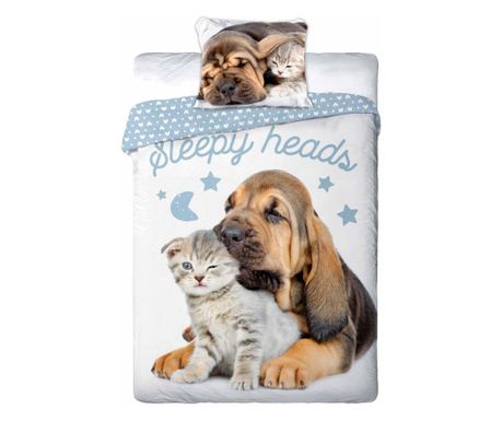 Спално Бельо BEST FRIENDS 012, 160х200 см, памук