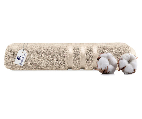 Кърпа за баня Quasar & Co. 100% памук, 50 х 90 см, Крем